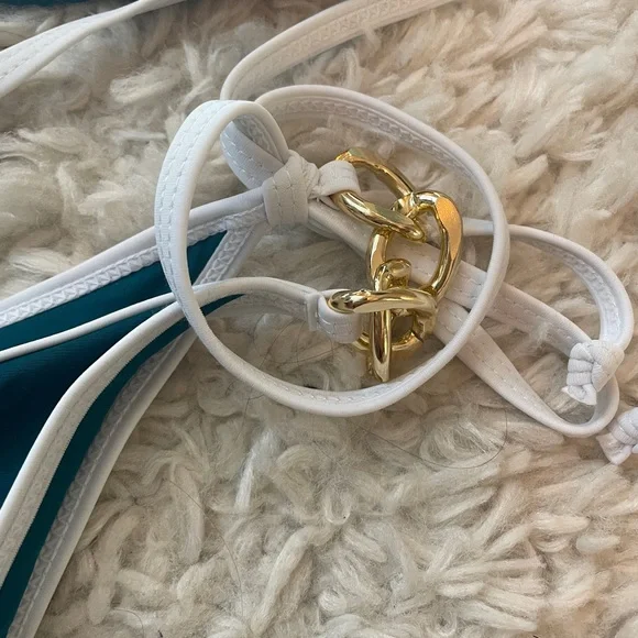 Sexy Thong Bikini Set with Gold Accents - Picture 7 of 16